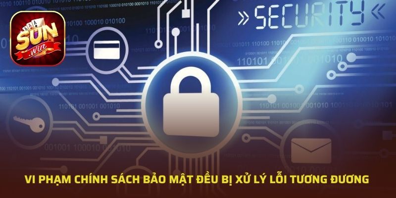 Vi phạm chính sách bảo mật đều bị xử lý lỗi tương đương 
